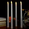 led long pole wax plastic simulation church, festival birthday decoration, romantic candlelight dinner, electronic candle lamp, electronic wax, electronic candle lamp details Picture
